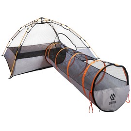 Elevon Pet Enclosure Tent Suitable for Cats and Small Animals, Indoor Outdoor Playpen Portable Exercise Tent with Carry Bag, 74" x 74"x 36", Cat Tent with Cat Tunnel