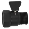 G1/2 Shut Off Valve Brass Water Control Valve Black Shower