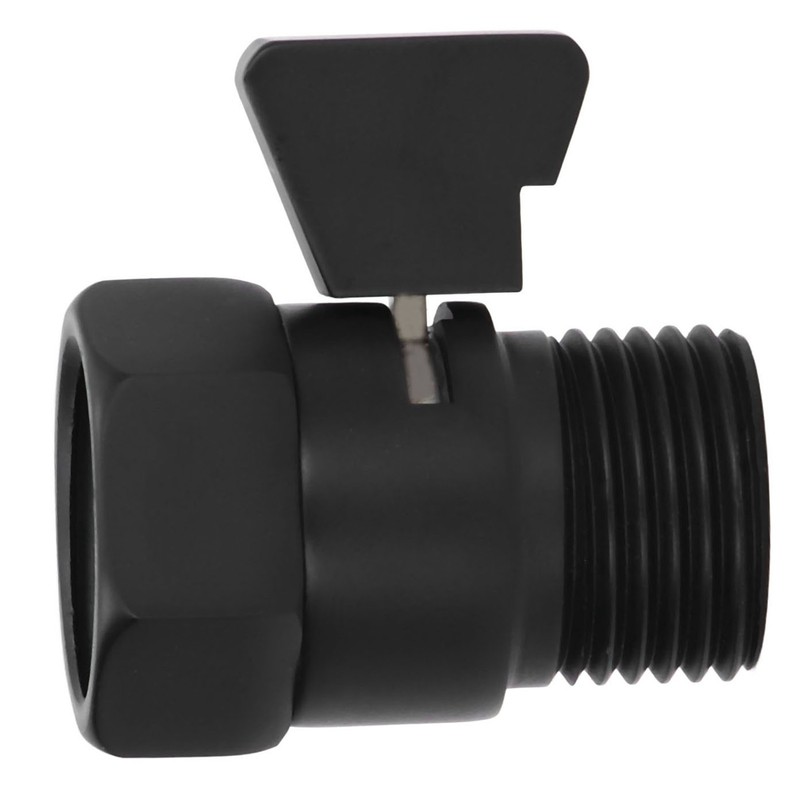 G1/2 Shut Off Valve Brass Water Control Valve Black Shower