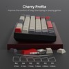 Rainy75 Shine Through Double Shot PBT Keycaps Set, Cherry Profile