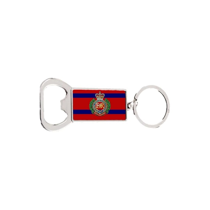 Royal Engineers Military Remembrance Rectangle Bottle Opener Metal Keyring and