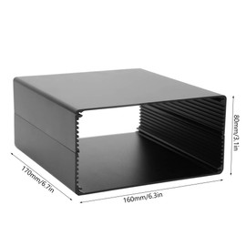 PCB Aluminium Project Box Electric Project Housing Electronic Box Matte Black DIY Junction Heat Dissipation Housing