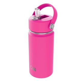 OISIZ 415ml Kids Water Bottle with Straw Lid,14oz Vacuum Insulated 316 Stainless Steel Water Bottles for Kids for School,Leakproof Water Bottle,BPA Free,Keep Cold for 24 Hours