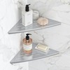 Qeke 2 Pack Corner Shower Shelf Brushed, 11.5" Recessed Tile