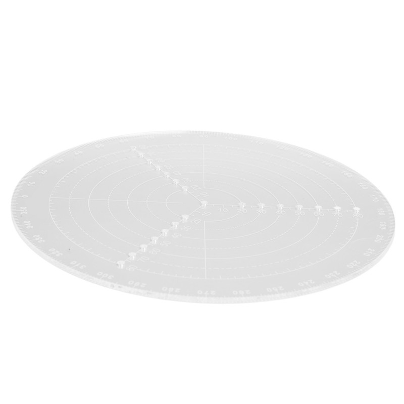 Round Center Finder with Clear Scales Acrylic DlY Woodworking Compass