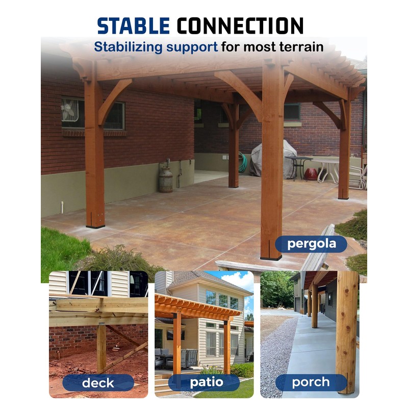 Concealed Post Base for 8x8 Lumber (Fits 7.5x7.5in) - 2