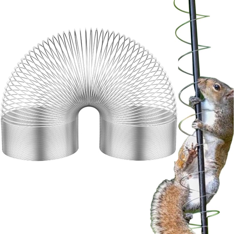 Squirrel Baffle Metal Spring, Squirrel Baffles for Bird Feeders, Squirrel