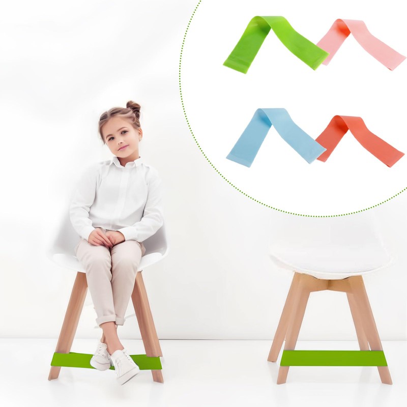 12pcs Classroom Chair Bands, Children's Adhd Tools Elastic Band, Essential