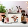 Dejfel Western Cow Print Makeup Bag,Cute Funny Cow Cosmetic Bags