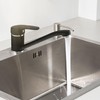 gospo Kitchen Faucet Black Faucet Single Lever Mixer Tap for