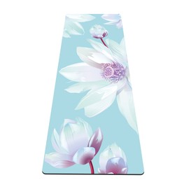 nuveti Yoga Mat Print Extra Thick TPE Non Slip Fitness Exercise Mat with Carrying Bag, 72"x24" Extra Thick 6MM Exercise & Workout Mat for Yoga, Pilates Fitness and Floor Exercises