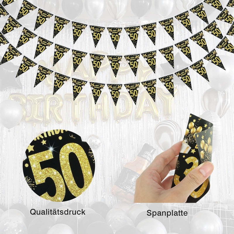 Moorle 50th Birthday Garland