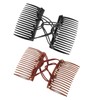 2 Pcs Plastic Elastic Double Hair Comb - Adjustable Elastic