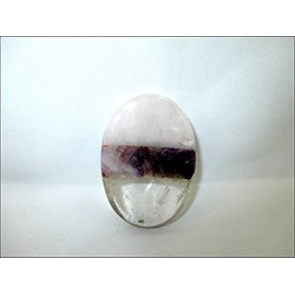 Jet International Rose Crystal Amethyst Bound Worry Stone Irish Carved India Handcrafted A++ Crystal Free Pouch Book Palm Thumb Stress Relief 40 Page Crystal Therapy Picture Is ONLY A R