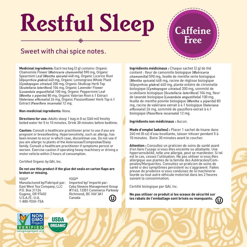 Yogi Tea - Canada Herbal Tea Variety Pack Sampler (3