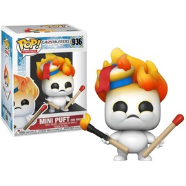 Ghostbusters Afterlife Mini Puft on Fire Funko Pop! Vinyl Figure (Bundled with Compatible Pop Box Protector Case),Multicolor,3.75 inches