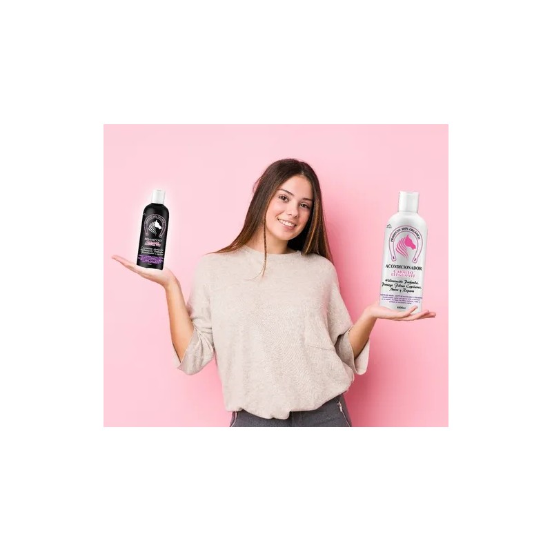 Shampoo Extracto Cola De Caballo + Acondicionador Argan-maca