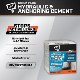 DAP Quick Plug Hydraulic Cement, 2.5 Lb (7079814084)