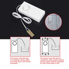 Water Overflow Sensor Detector Smart App Leak and Drip Alert 120dB Water Leakage Alarm System Wireless Water Sensor