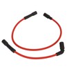 2 Pcs 8mm Spark Plug Wire Set Rubber Sparking Plug