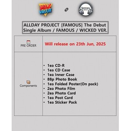 ALLDAY PROJECT [FAMOUS] The Debut Single Album (2 Ver Set.)
