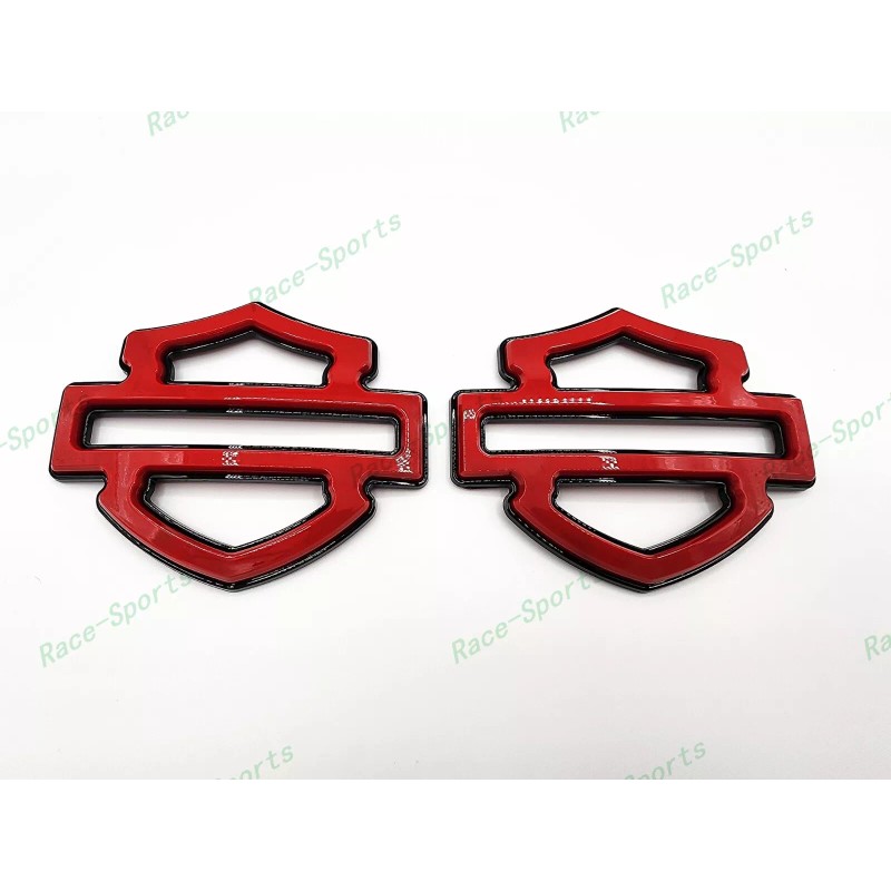 Custom 2Pcs Set Gloss Red Black Double Layer Harley CVO