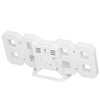 3D LED Wall Clock Minimalist White Frame Digital Wall Alarm