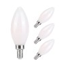 KINUR Candelabra light bulbs 40 watt Equivalent 4W 2700K E12
