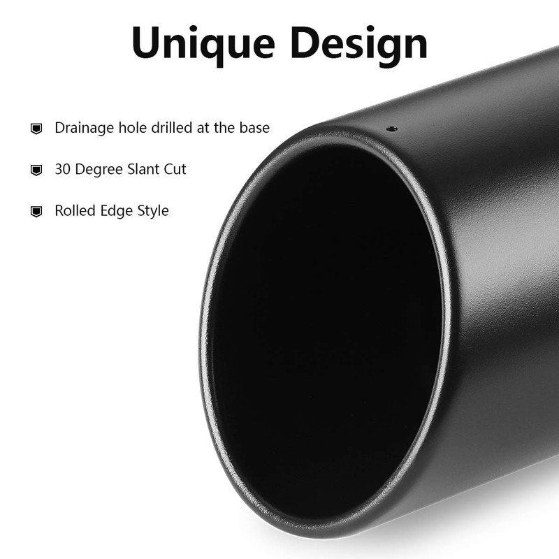 A-KARCK Exhaust Tip 3 Inch Inlet, 3" Inlet 5" Outlet