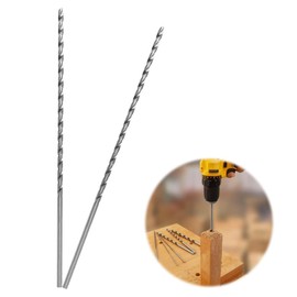 3MM Drill Bit 200MM Long Twist Drill Bits High Carbon Steel Spiral Wood Drill Bits drill Accessories for Dowel Drilling Wood,Plastic and Aluminum,2PCS(Silver)