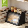 BMOSU Bread Box for Kitchen Countertop Large Capacity Corner Bread