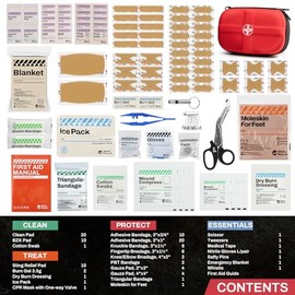 RHINO RESCUE Waterproof First Aid Kit for Outdoor Adventures