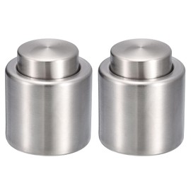 2 x champagne stopper 3.5 cm, champagne cap, champagne bottle stopper, stainless steel matt bottle stopper, suitable for all champagne, prosecco or champagne bottles