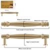 Amerdeco 10 Pack Champagne Bronze Cabinet Pulls 5 Inch(128MM) Hole