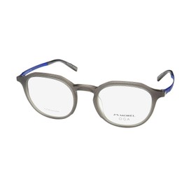 Oga 10153o Titanium Metal Hardware Genuine Contemporary Eyeglass Frame/Glasses [50-22-145, grey/blue]
