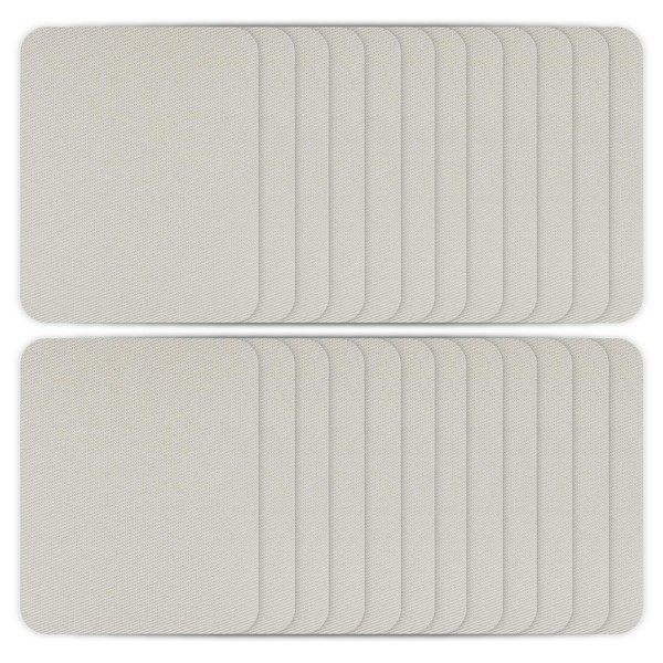 Jinenat 20 Pcs Iron-on Patches, 4.9 x 3.7 Inch Gray,