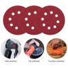Maveek 50 Pieces 8 Holes Sanding Discs 40 Grit 5