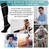 Laite Hebe compression socks,Black+White+Grey,S/M (3 pairs)