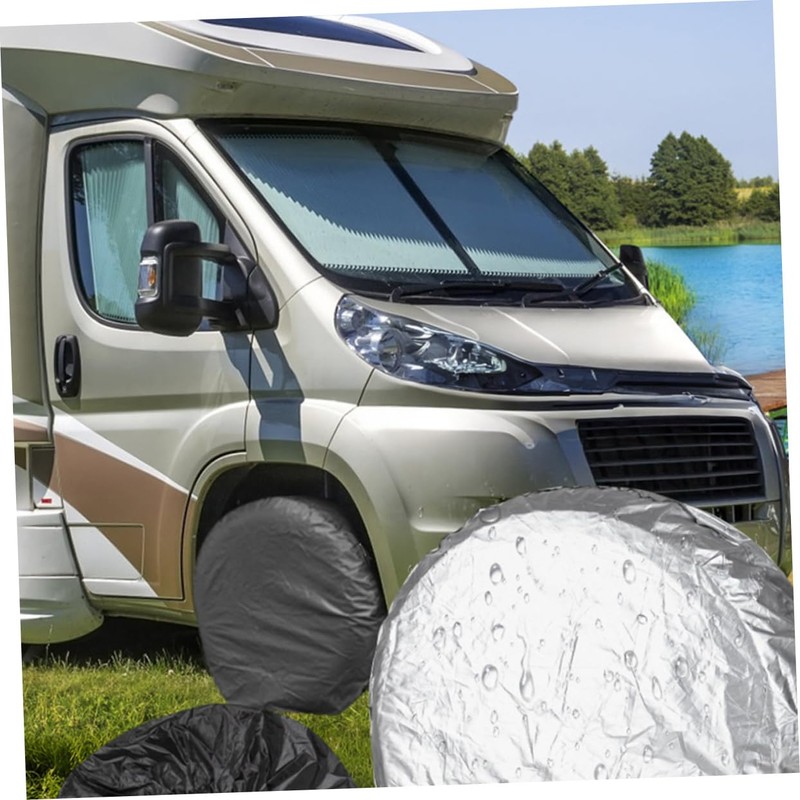 GLEAVI Spare Tire Cover Set Pcs Tire Covers for Trailers