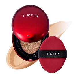 TIRTIR Mask Fit Red Cushion Foundation | Full coverage, Weightless, Skin fit, Satin Glow Finish, Korean Makeup BB Foundation, beauty, Tattoo cover up, Buildable (#27C Cool Beige, 0.63 Fl Oz)