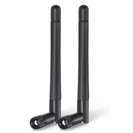 2 x 6DBI WiFi Antenne Dualband, SMA Antennenkabel für drahtloses Netzwerk, Wireless Range Extender, Router Antenne mit Zwei Einheiten für Desktop Computer, Router