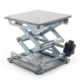 RC Miniature Lifting Platform, Portable Manual Lift Table, Adjustable Lifting Stand Display Table Wood working Lifter Jack for RC Crawler Car TRX4 SCX10 Wraith RR10 Arrma Kraton Losi LMT (100 x 100mm)