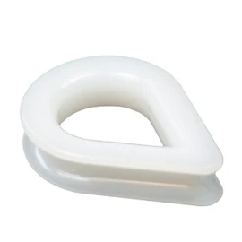 Plastic Thimble 4 mm Nylon Thimbles for Wire Rope or Rope Diameter 4 mm Nylon Rope Thimbles Pack of 4