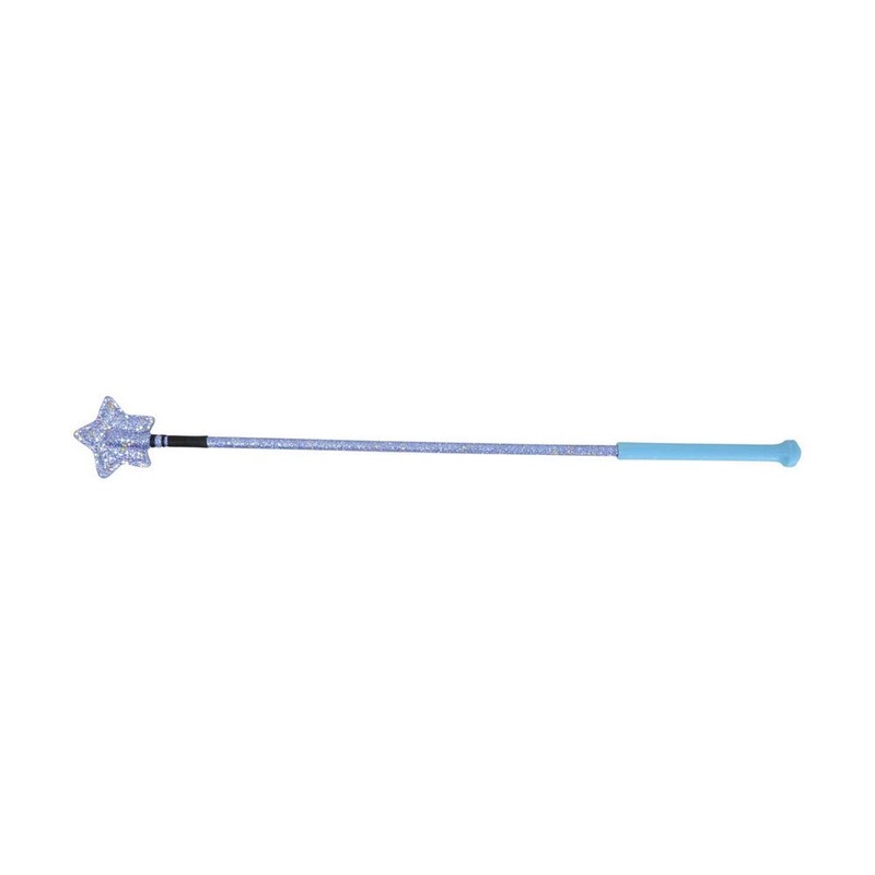 Y-H HySCHOOL Riding Star Whip - 65cm - Purple Glitter