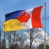 Canada Stand With Ukraine Flag 3x5 Ft-Double Sided Smooth Silk