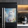 Cute White cat Dishwasher Magnet Cover,Front Dishwasher Cover Decoration Reusable