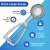 Jenaluca Extra Large Ice Cream Scoop - 18/8 Stainless Steel