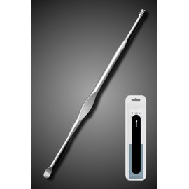 THEN Case Included Ear Pick Stainless Steel Master Ear Cleaning Removes Earwax Thoroughly Spiral Screw Spiral Spoon Ear Pick Ear Cleaner Metal (B Type)