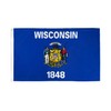 WISCONSIN FLAGS & BANNERS (3x5ft Poly)