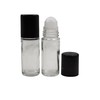 ZQDZYIE 2Packs Glass Roller Bottles 30ml/1 Oz Plastic Roller Ball